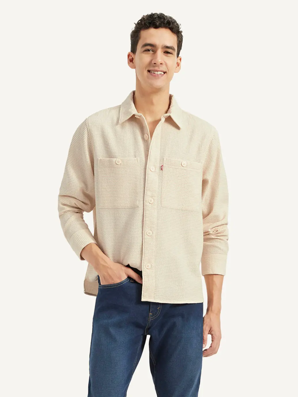 Men's Self Design Loose Fit Shirt 1