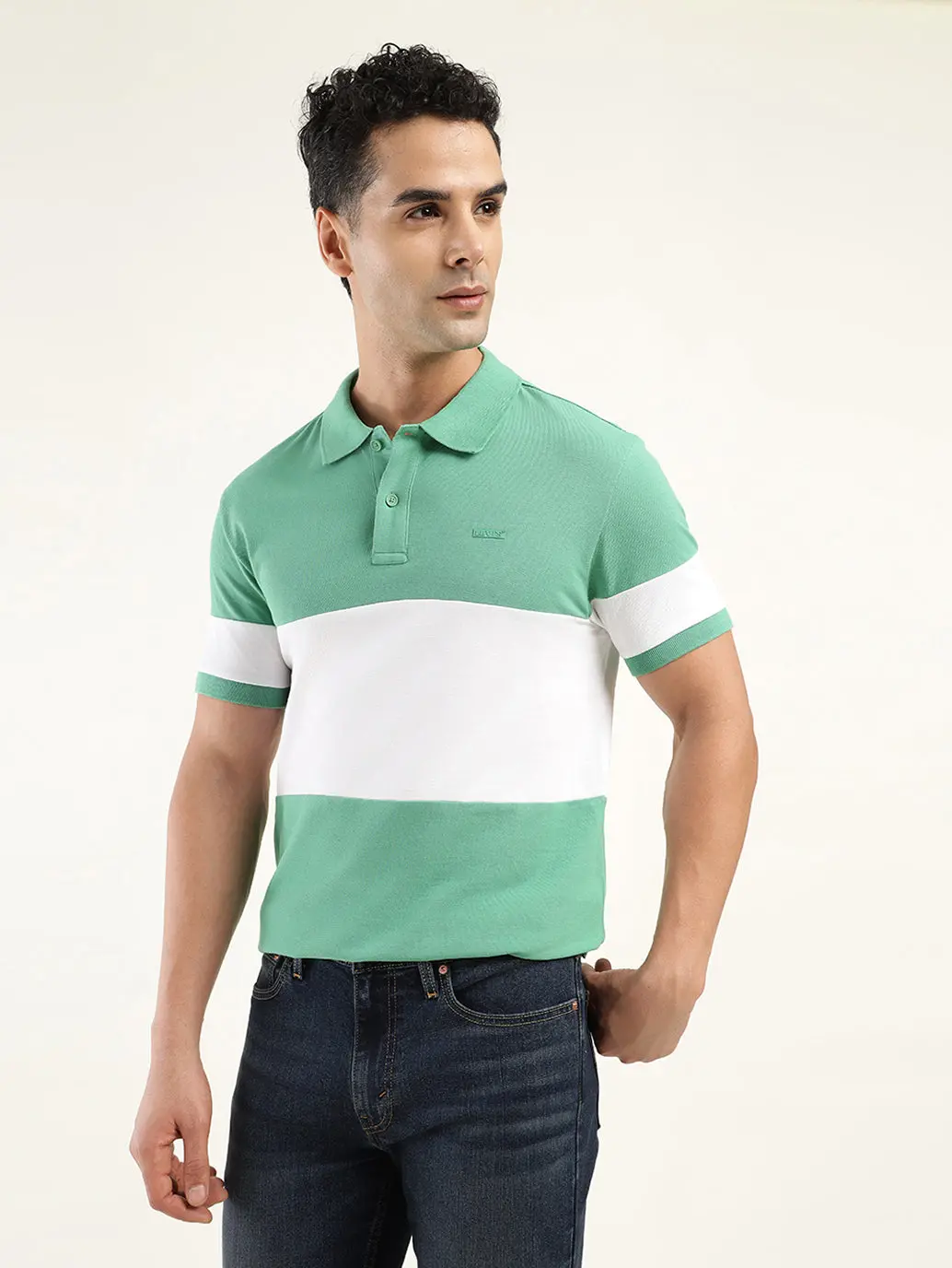 Men's Colorblock Polo T-Shirt 1