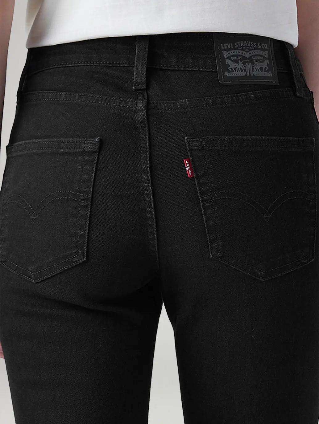 Women's 726 Black Flared Fit High Rise Jeans 6