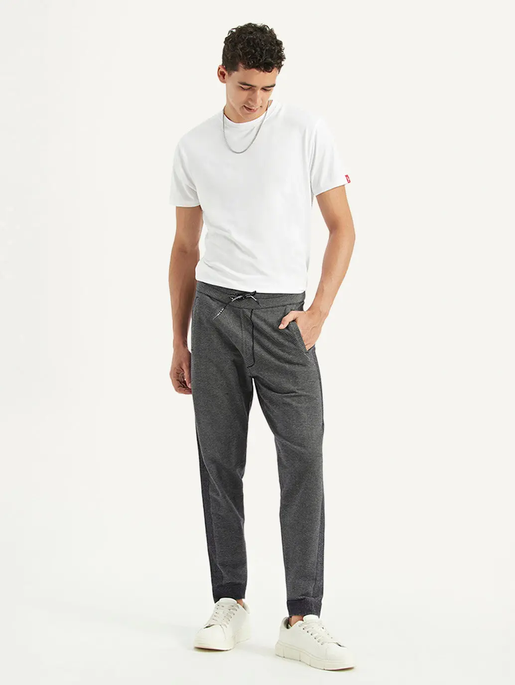 Men's Grey Regular Fit Jogger 1