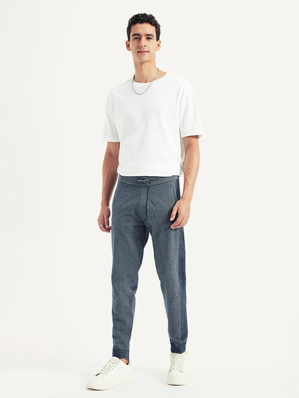 Men's Blue Regular Fit Jogger 1