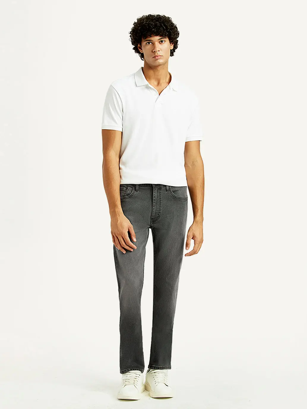Men's 513 Grey Slim Straight Fit Mid Rise Jeans 2