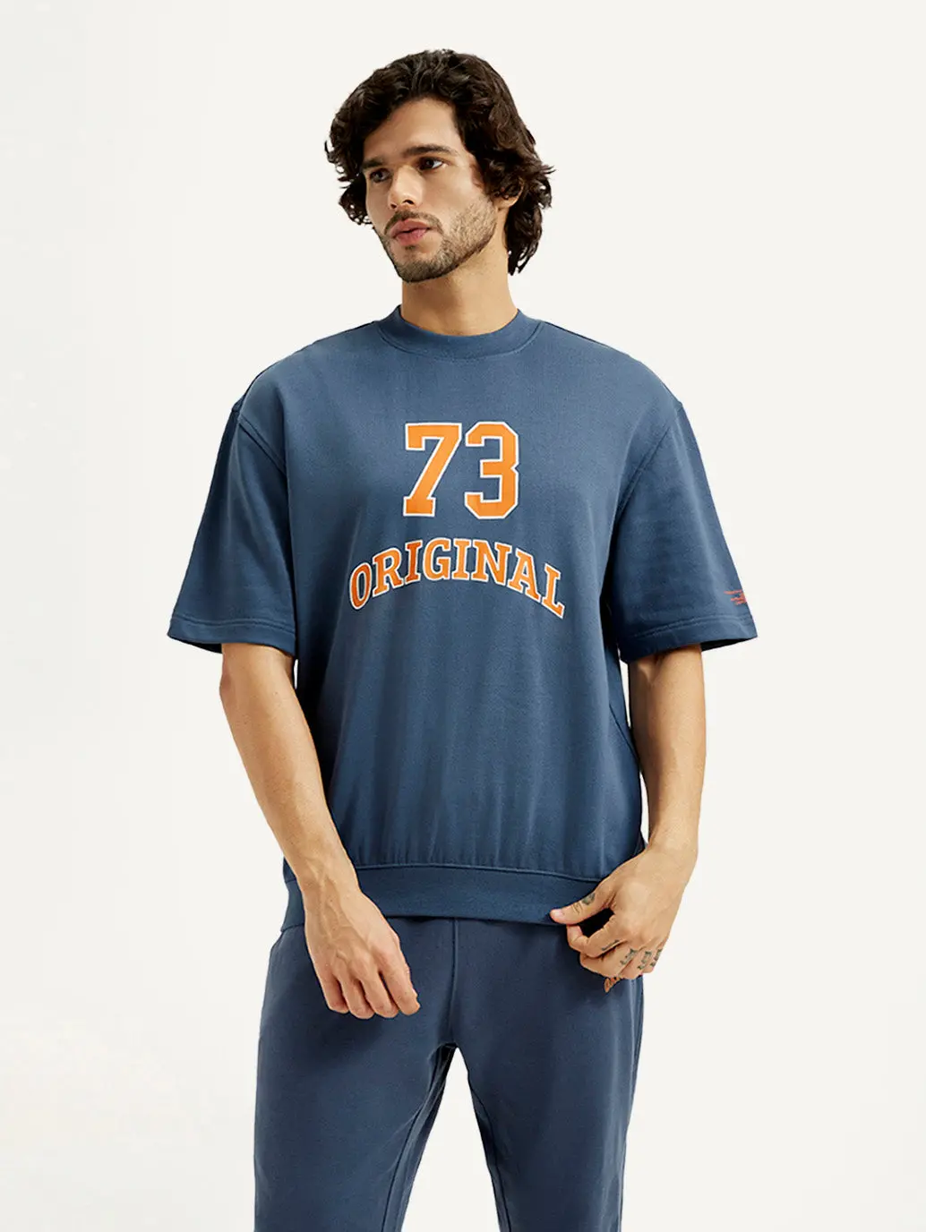 Men's Printed Round Neck Sweatshirt 1