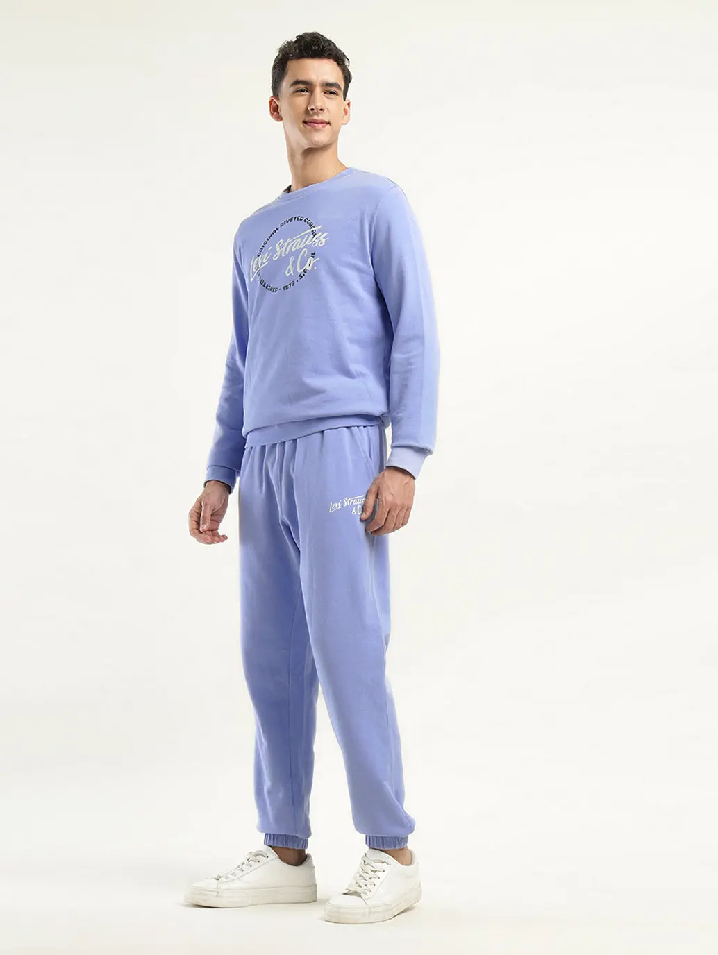 Men's Graphic Print Blue Co-Ord Set 5