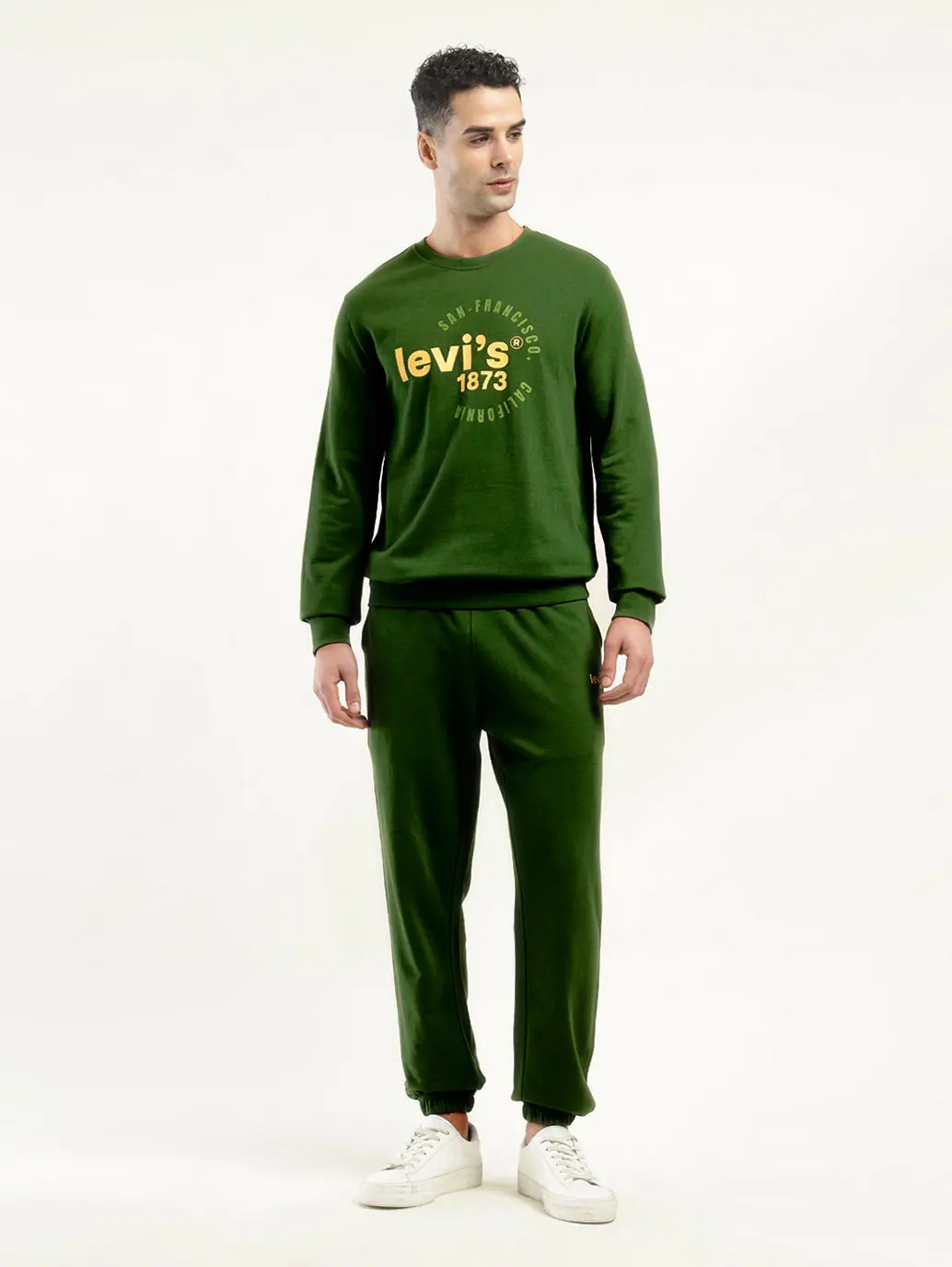 Men's Graphic Print Green Co-Ord Set 1