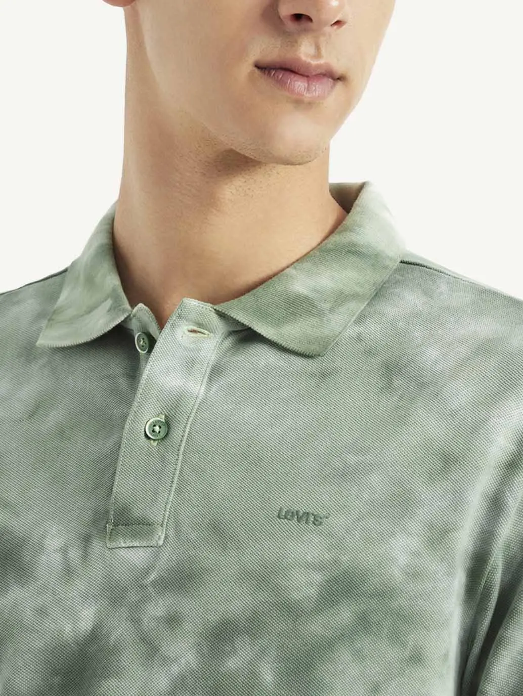 Men's Abstract Dyed Slim Fit Polo T-Shirt 4