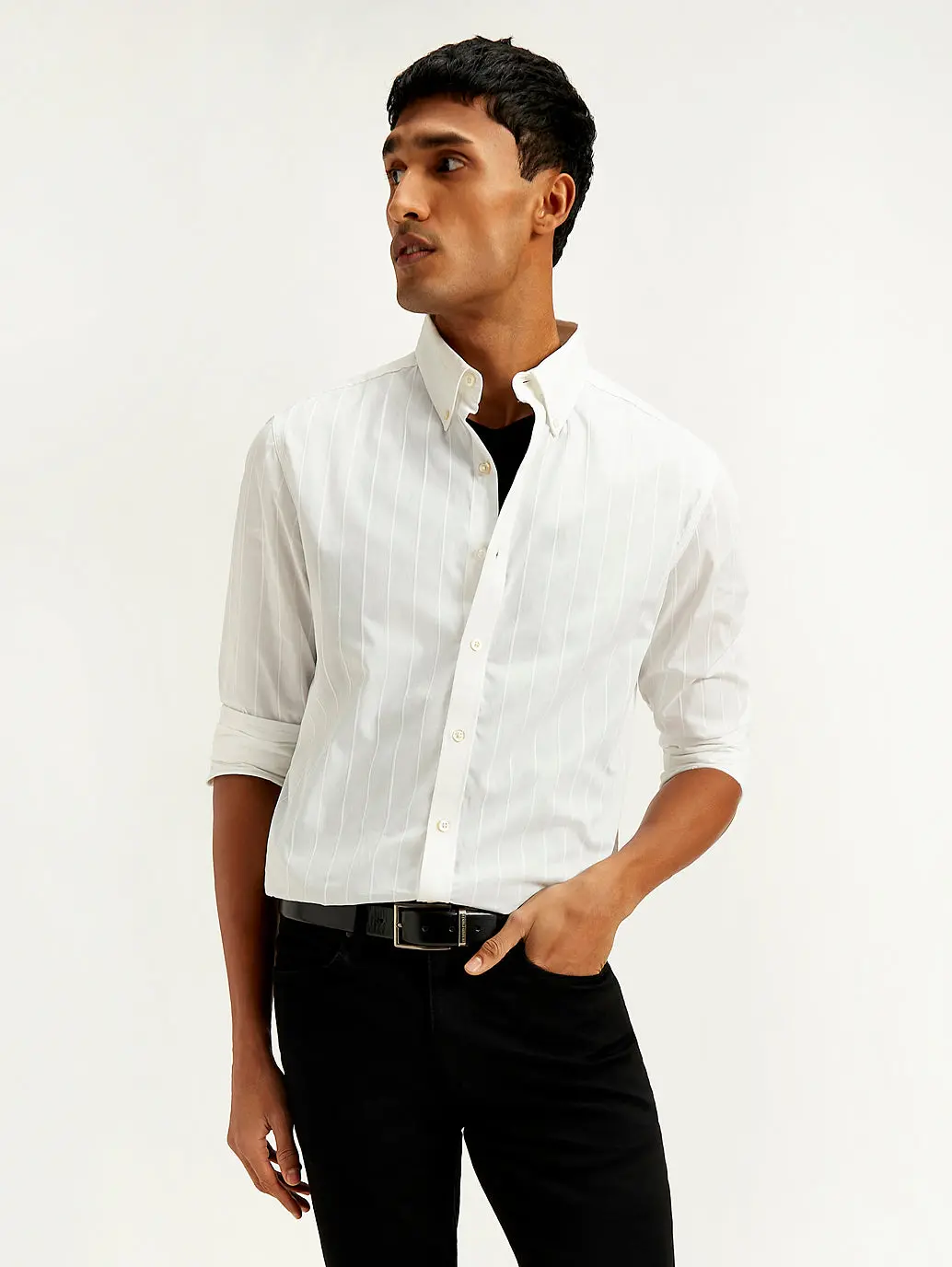 Men's Redloop Striped Slim Fit Shirt 5