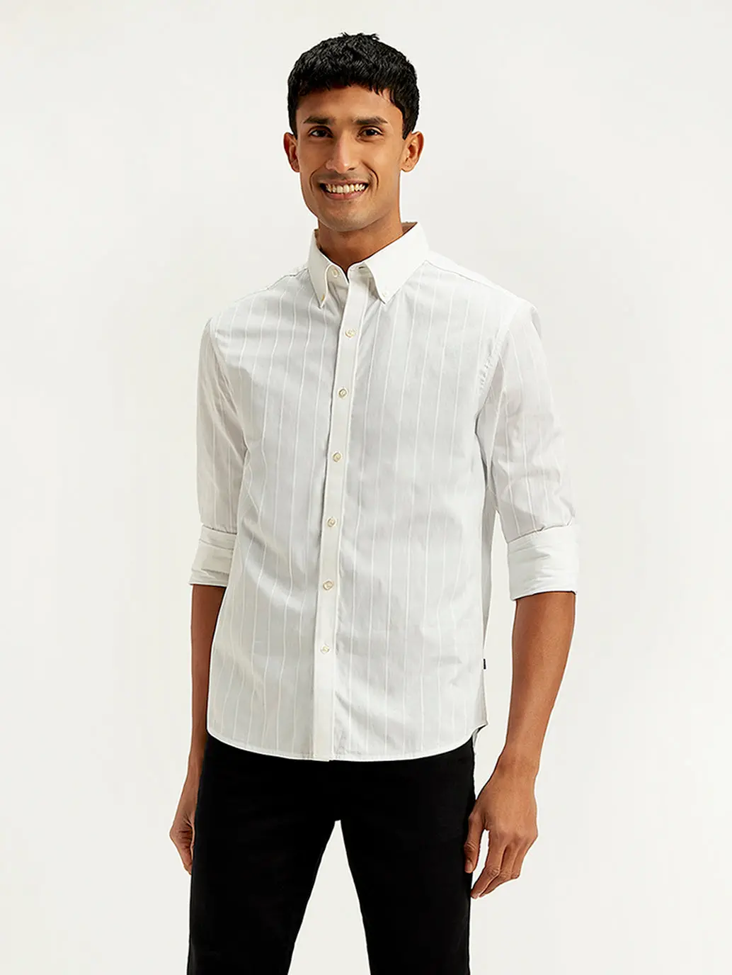 Men's Redloop Striped Slim Fit Shirt 1