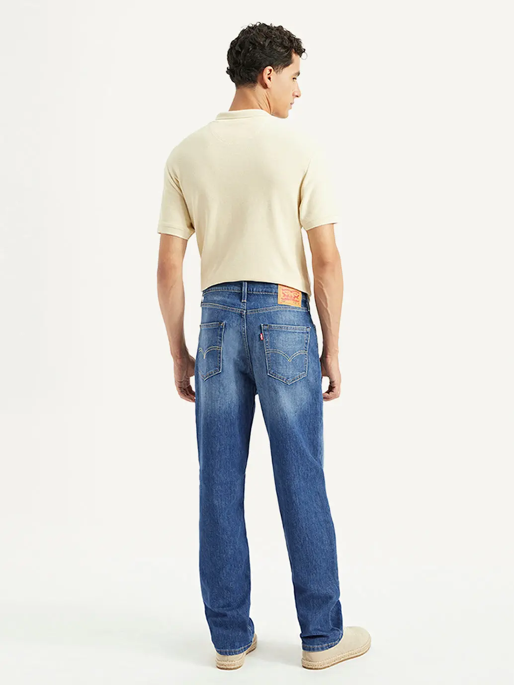 Men's 568 Blue Loose Fit Mid Rise Jeans 2
