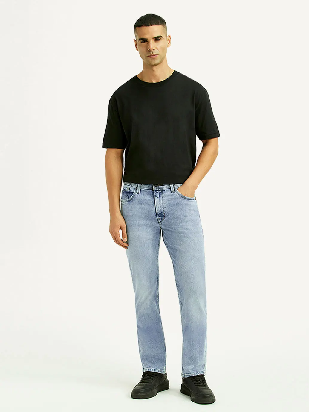 Men's 511 Light Blue Slim Fit Mid Rise Jeans 1
