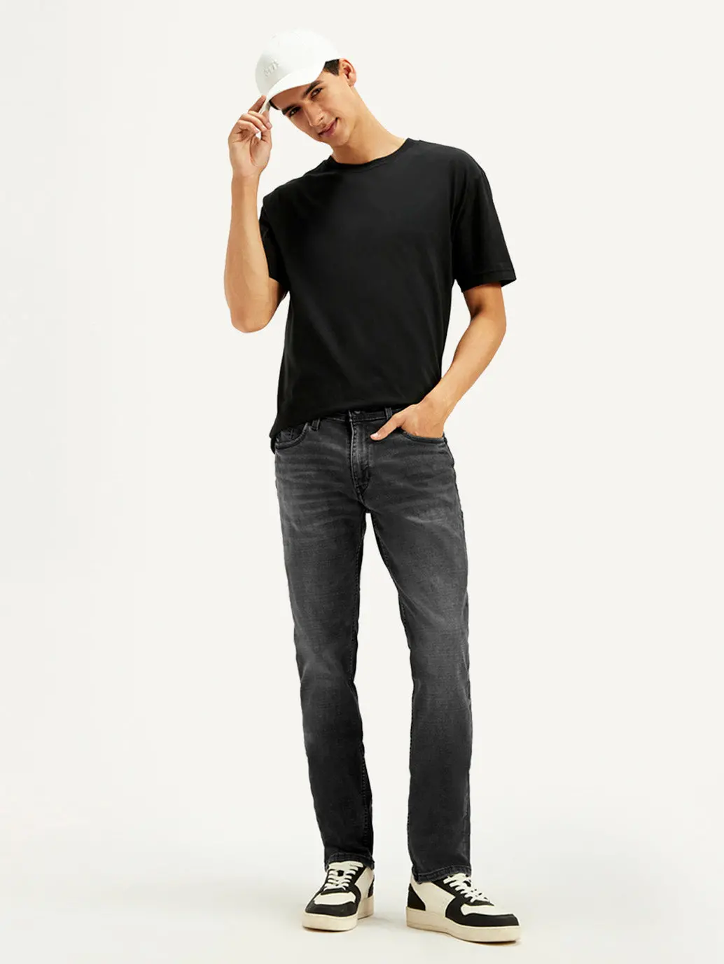 Men's 511 Charcoal Grey Slim Fit Mid Rise Jeans 1