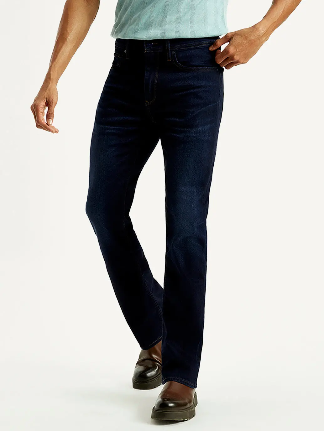 Men's Redloop 527 Med Indigo Bootcut Fit Mid Rise Jeans 2