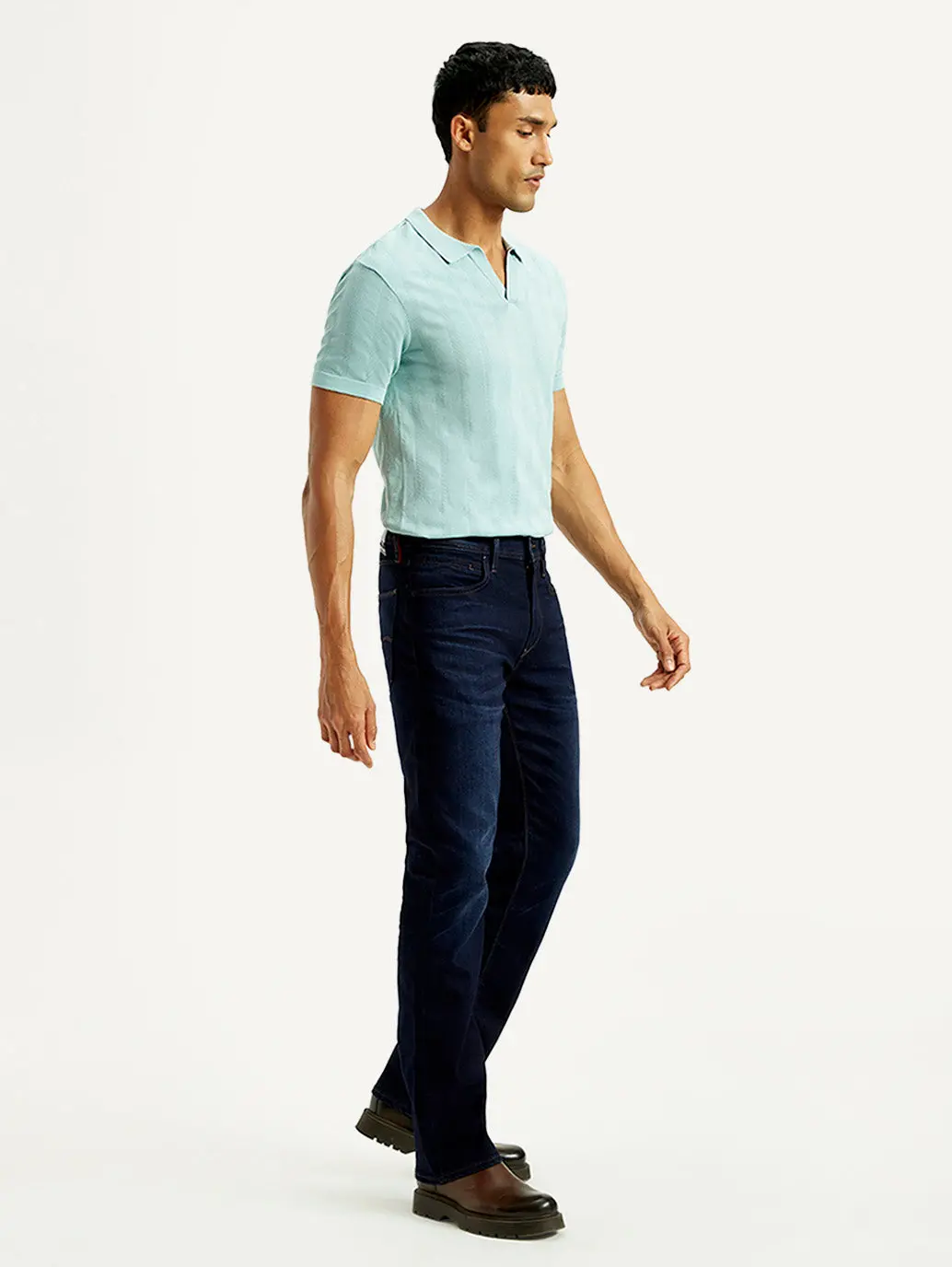 Men's Redloop 527 Med Indigo Bootcut Fit Mid Rise Jeans 6