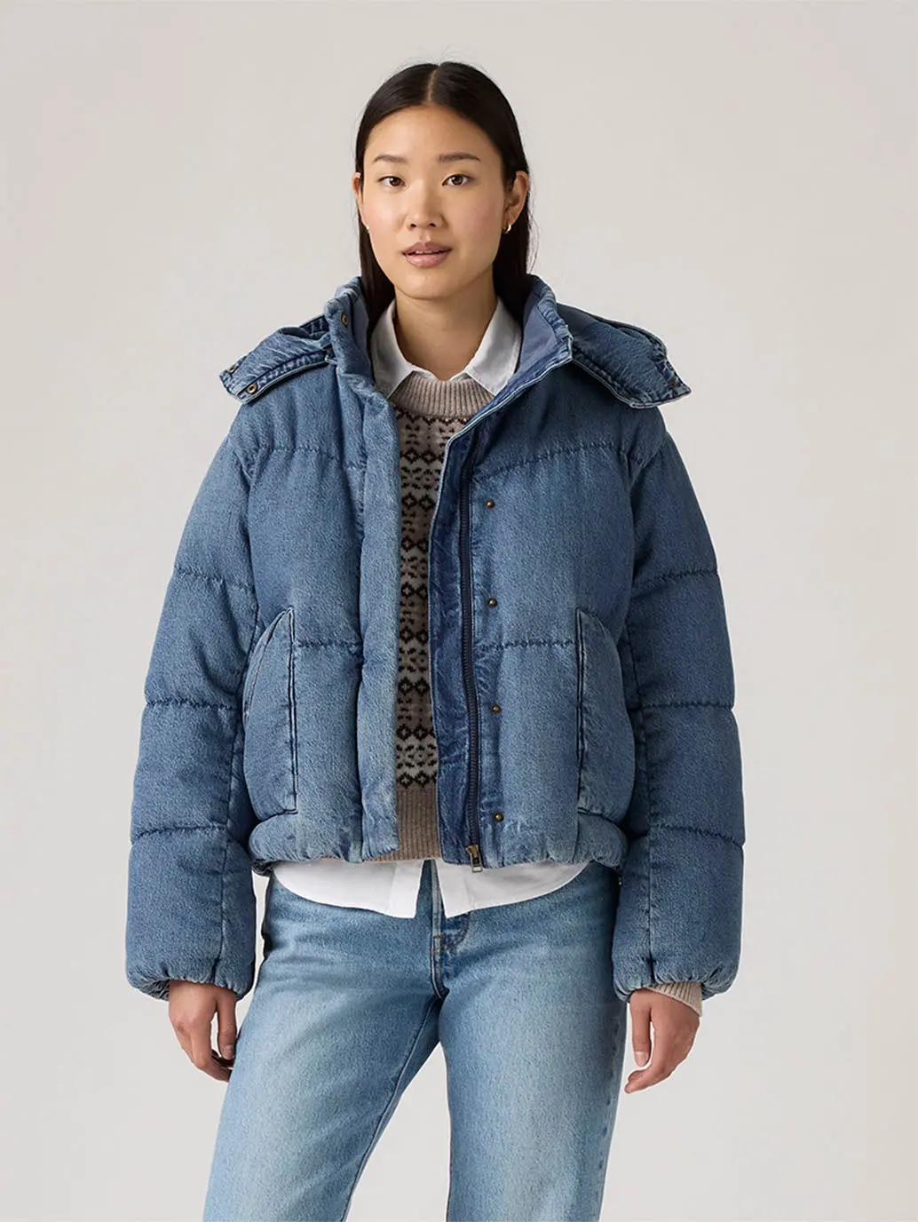 Women's Western Bubble Short Puffer Jacket 1