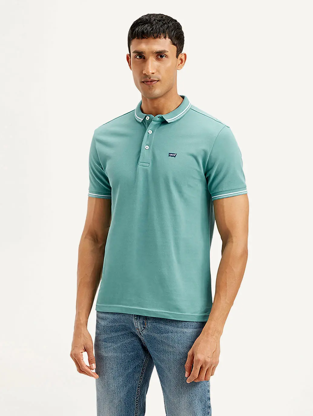 Men's Solid Slim Fit Polo T-Shirt 2