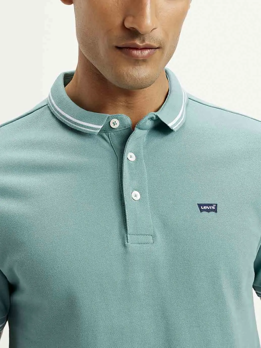 Men's Solid Slim Fit Polo T-Shirt 4