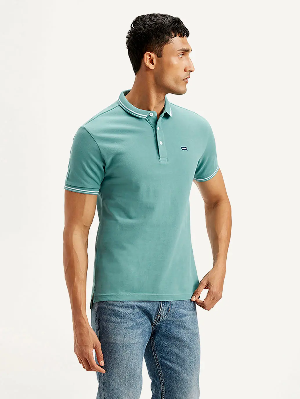 Men's Solid Slim Fit Polo T-Shirt 5