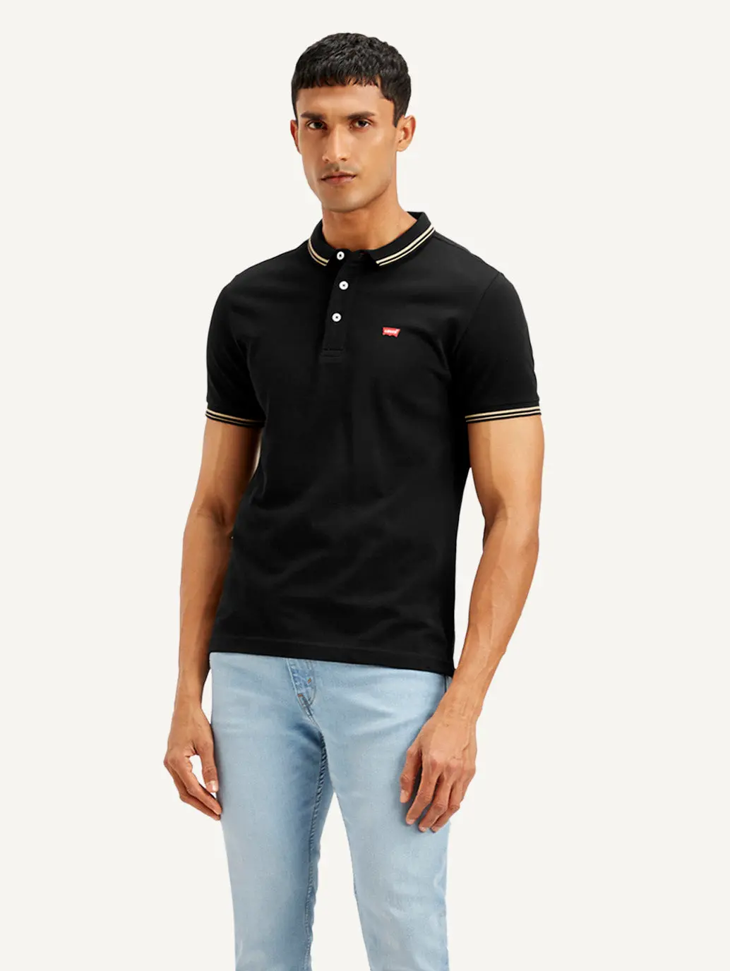 Men's Solid Slim Fit Polo T-Shirt 1
