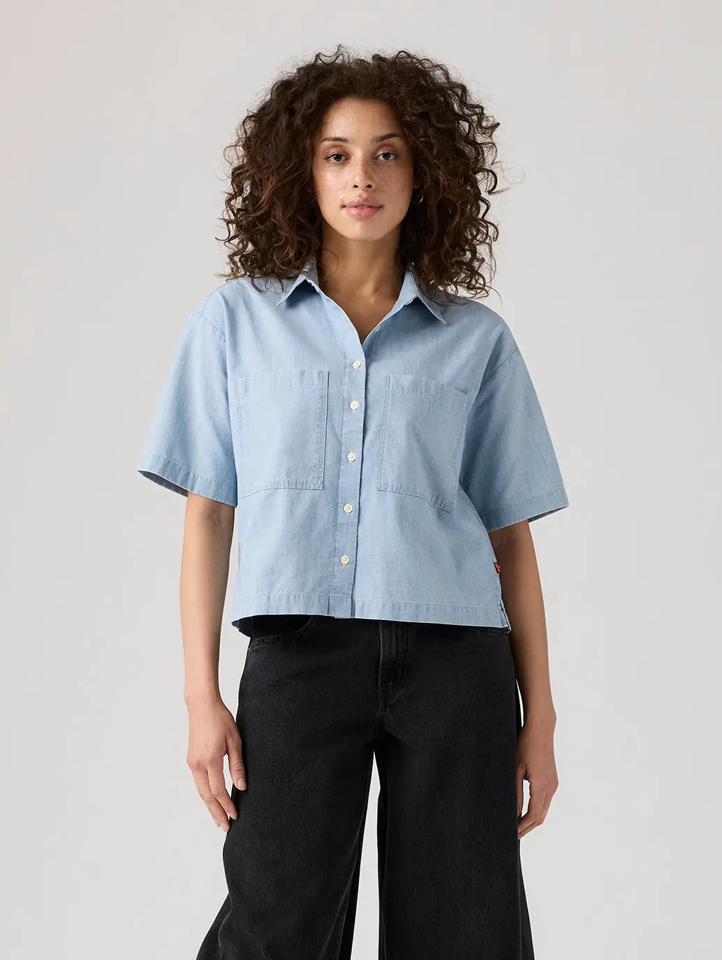 Women's Harlie Short-Sleeve Cropped Shirt 1