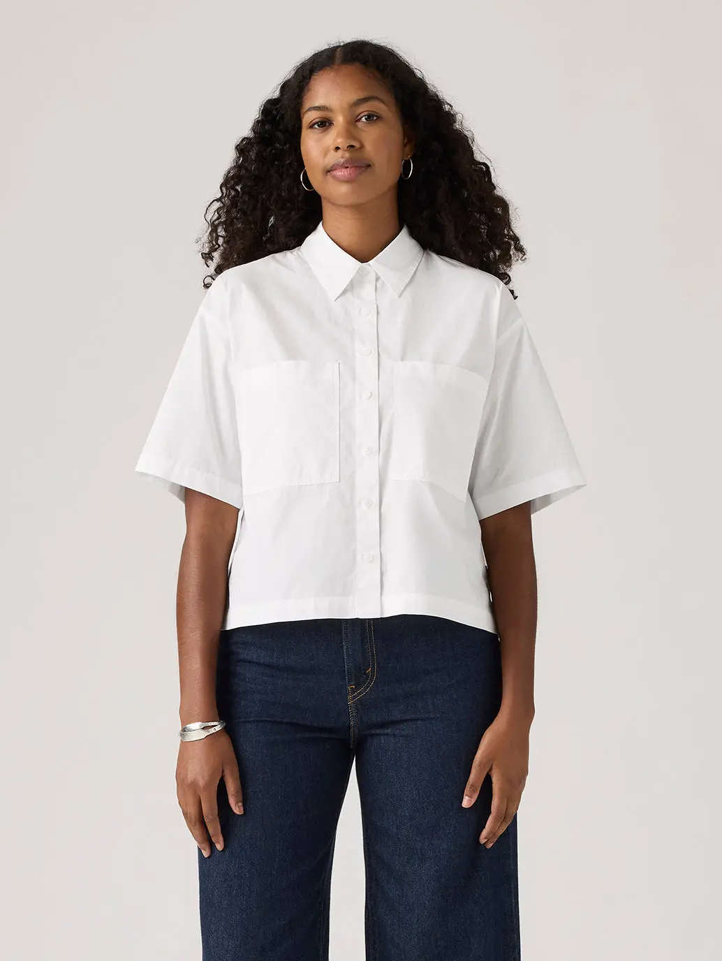 Women's Harlie Short-Sleeve Cropped Shirt 1