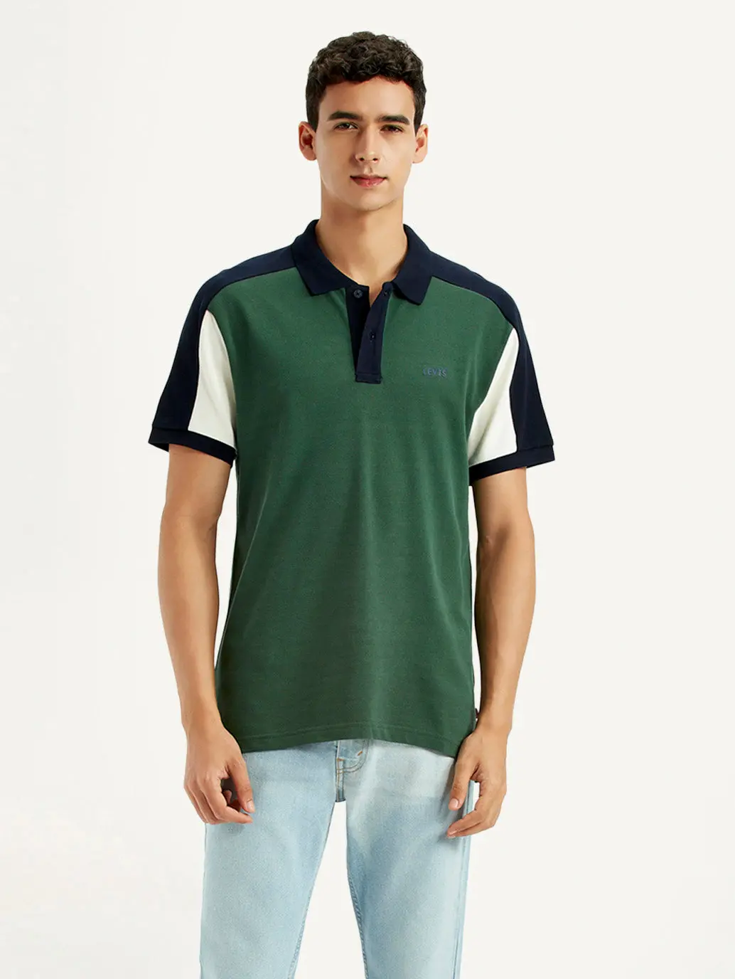 Men's Colorblock Multi Color Slim Fit Polo T-Shirt 1