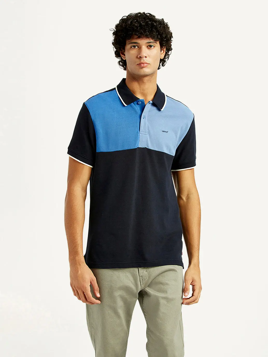 Men's Colorblock Slim Fit Polo T-Shirt 1