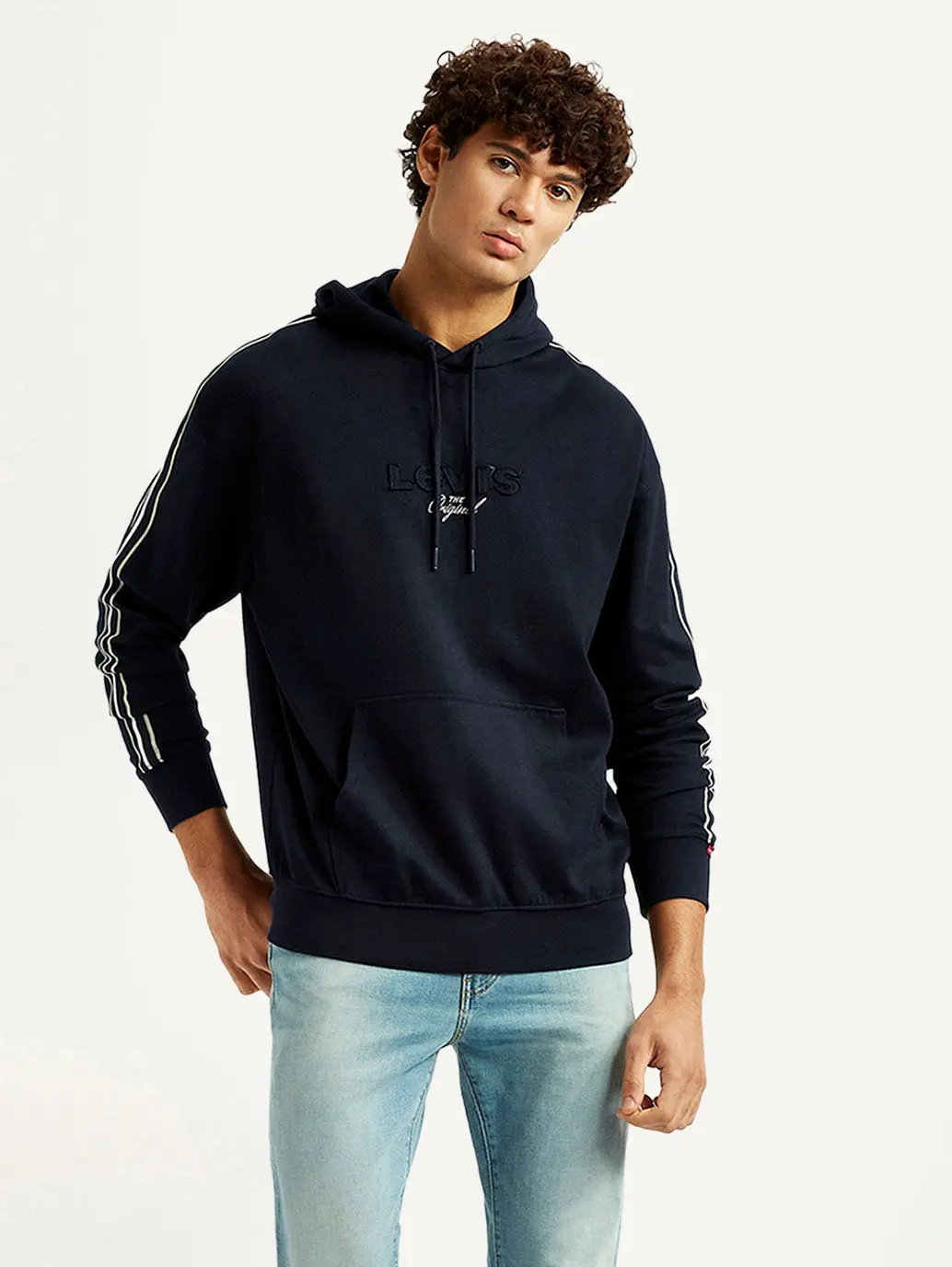 Men's Graphic Black Hooded Sweatshirt 1