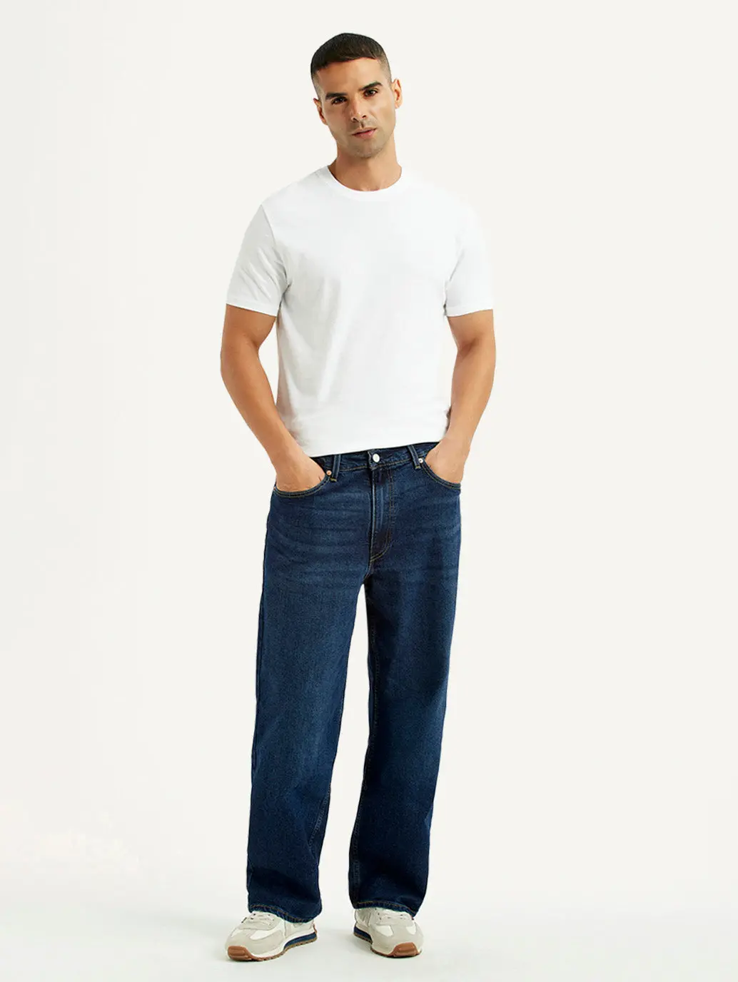 Men's 578 Dark Blue Loose Fit Mid Rise Jeans 1