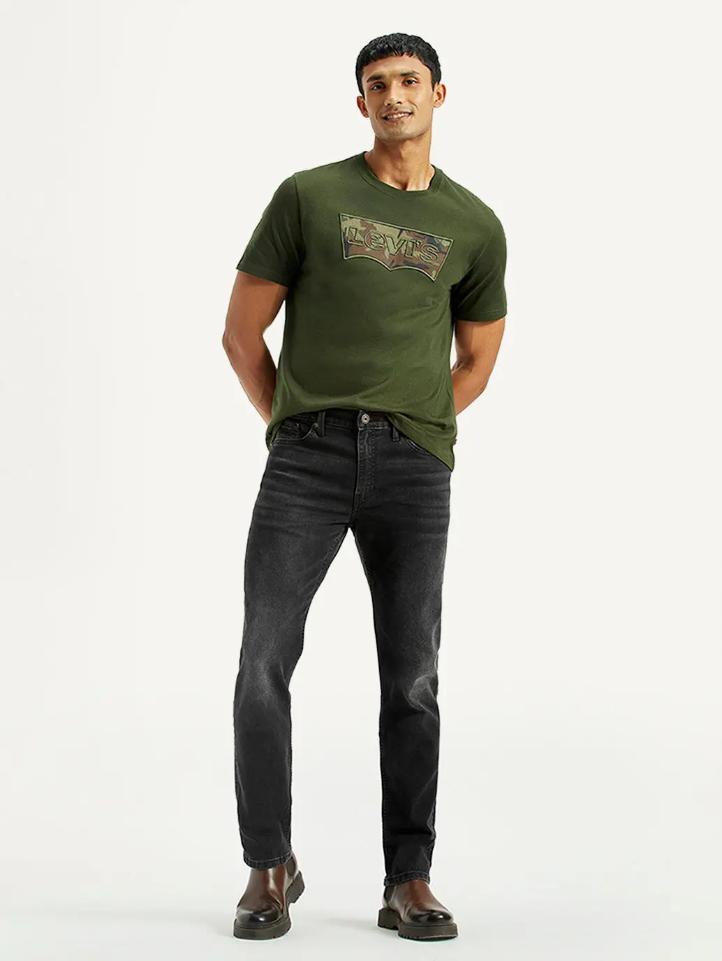 Men's 511 Black Slim Fit Mid Rise Jeans 1