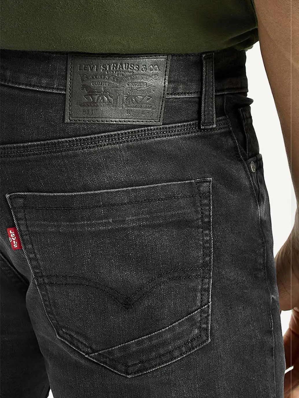 Men's 511 Black Slim Fit Mid Rise Jeans 5