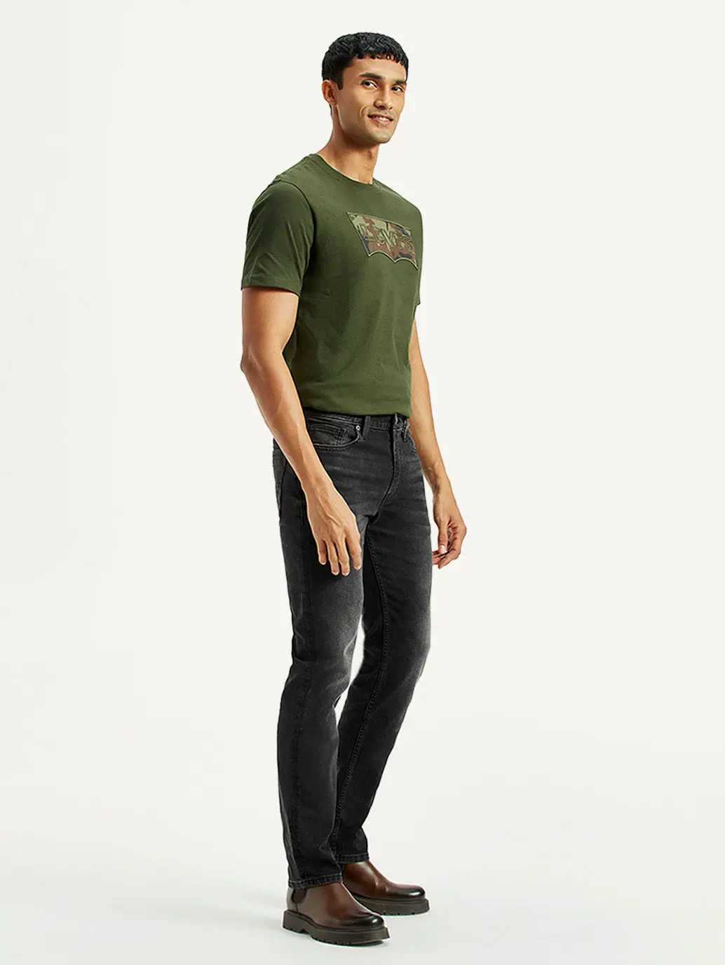 Men's 511 Black Slim Fit Mid Rise Jeans 6