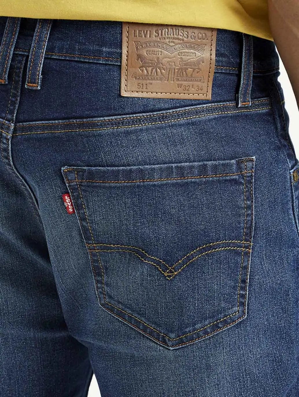 Men's 511 Indigo Slim Fit Mid Rise Jeans 6