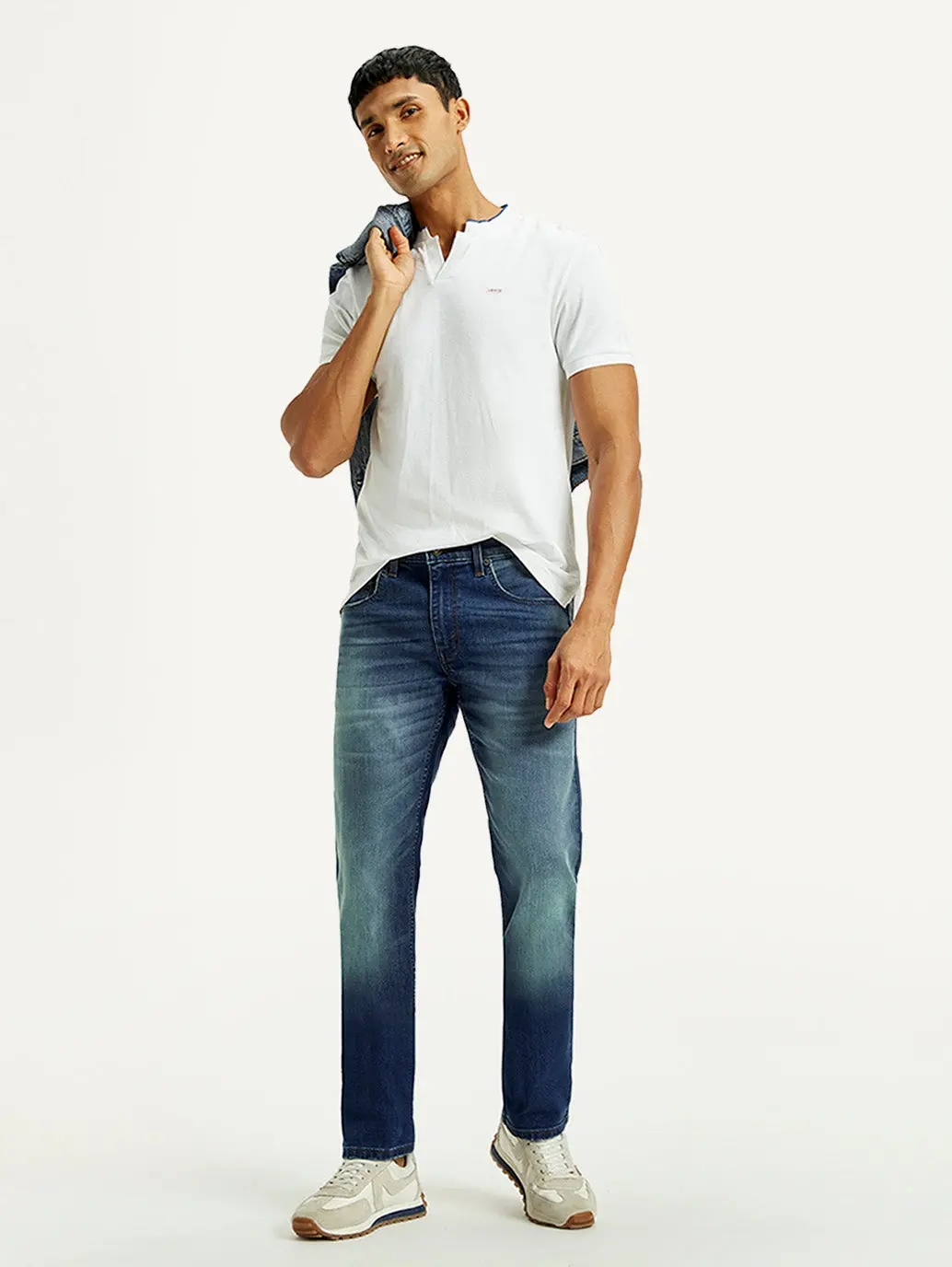 Men's Tinted 511 Med Indigo Slim Fit Mid Rise Jeans 1