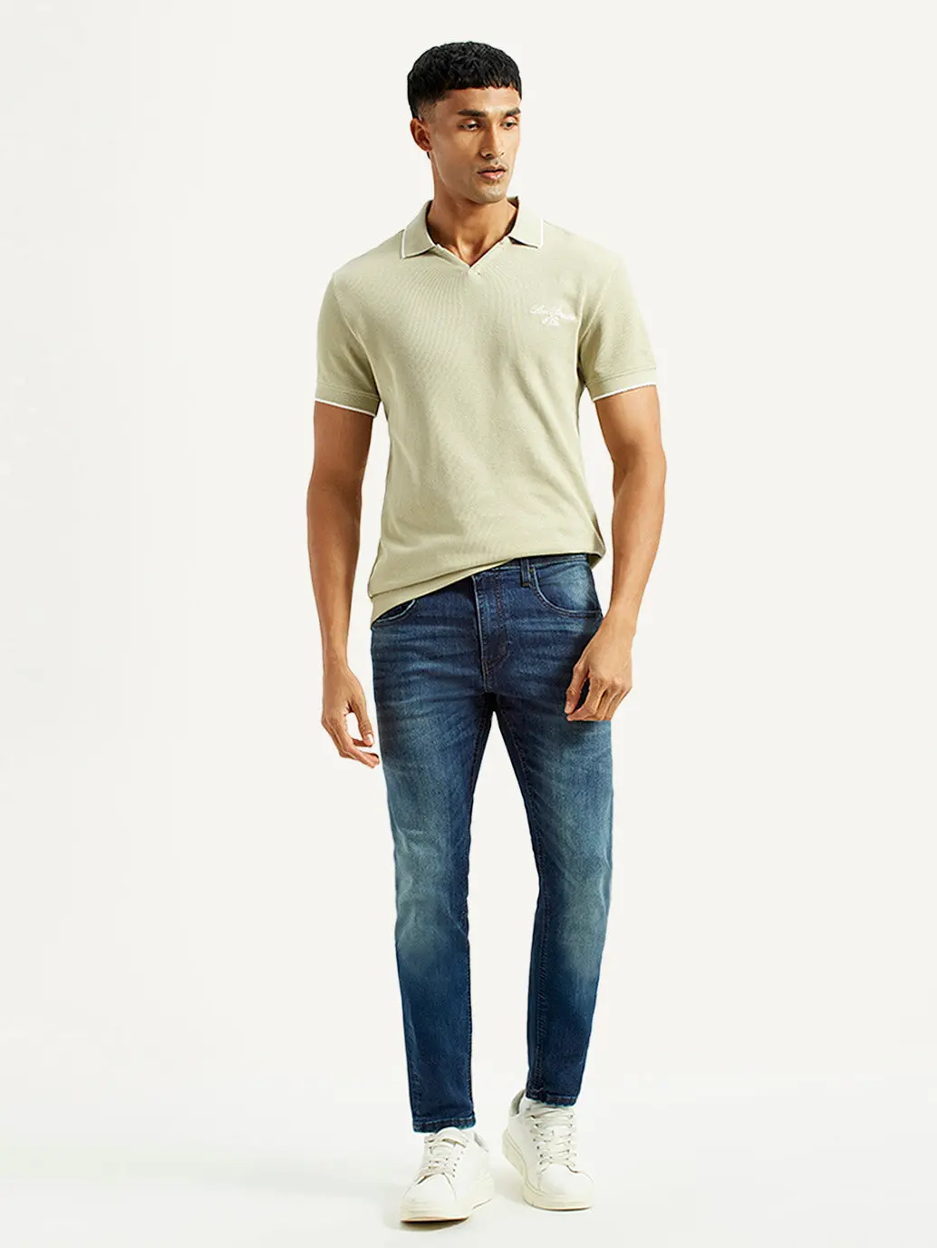 Men's 512 Blue Slim Tapered Fit Mid Rise Jeans 1