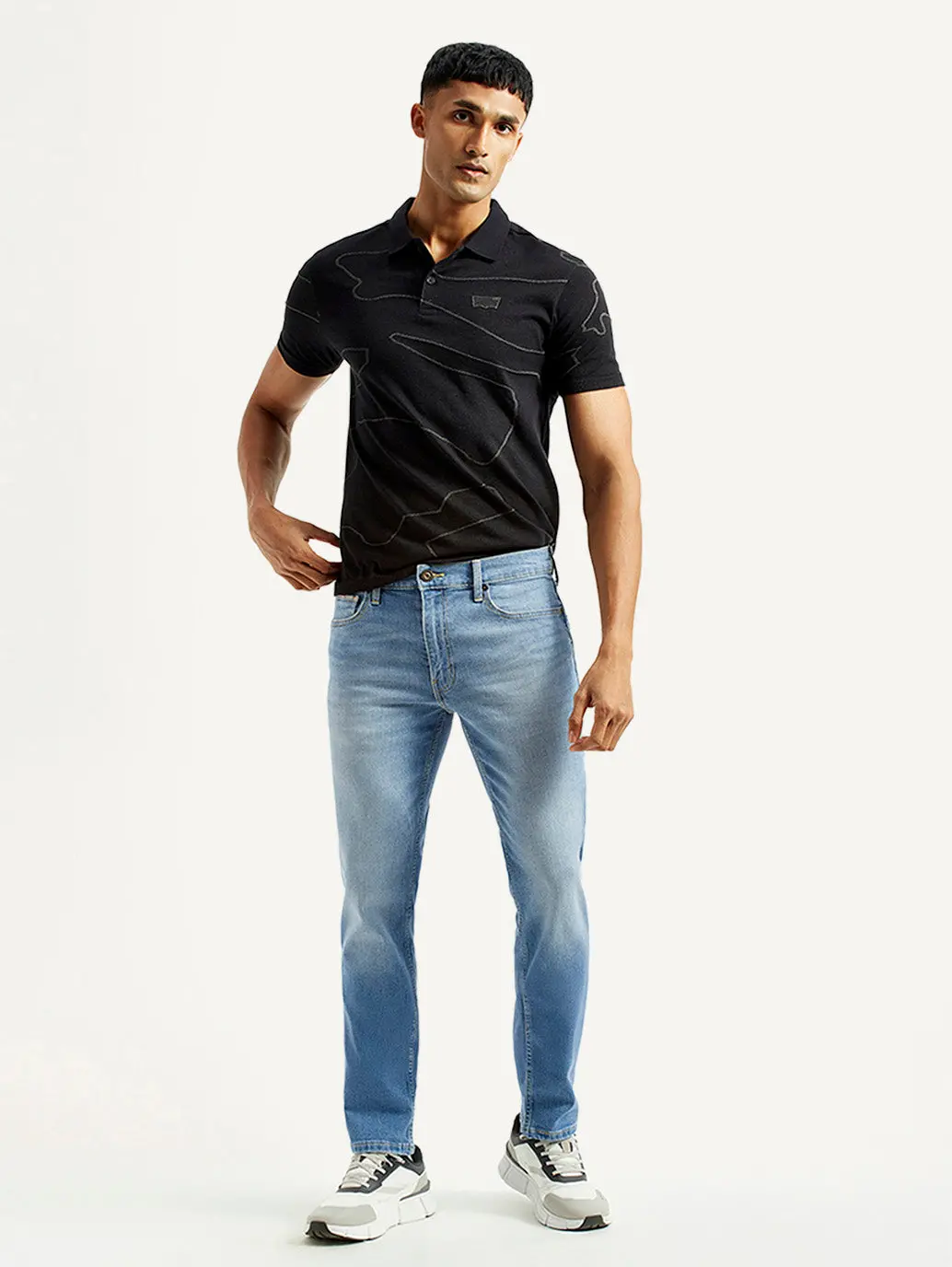 Men's 511 Light Blue Slim Fit Mid Rise Jeans 1