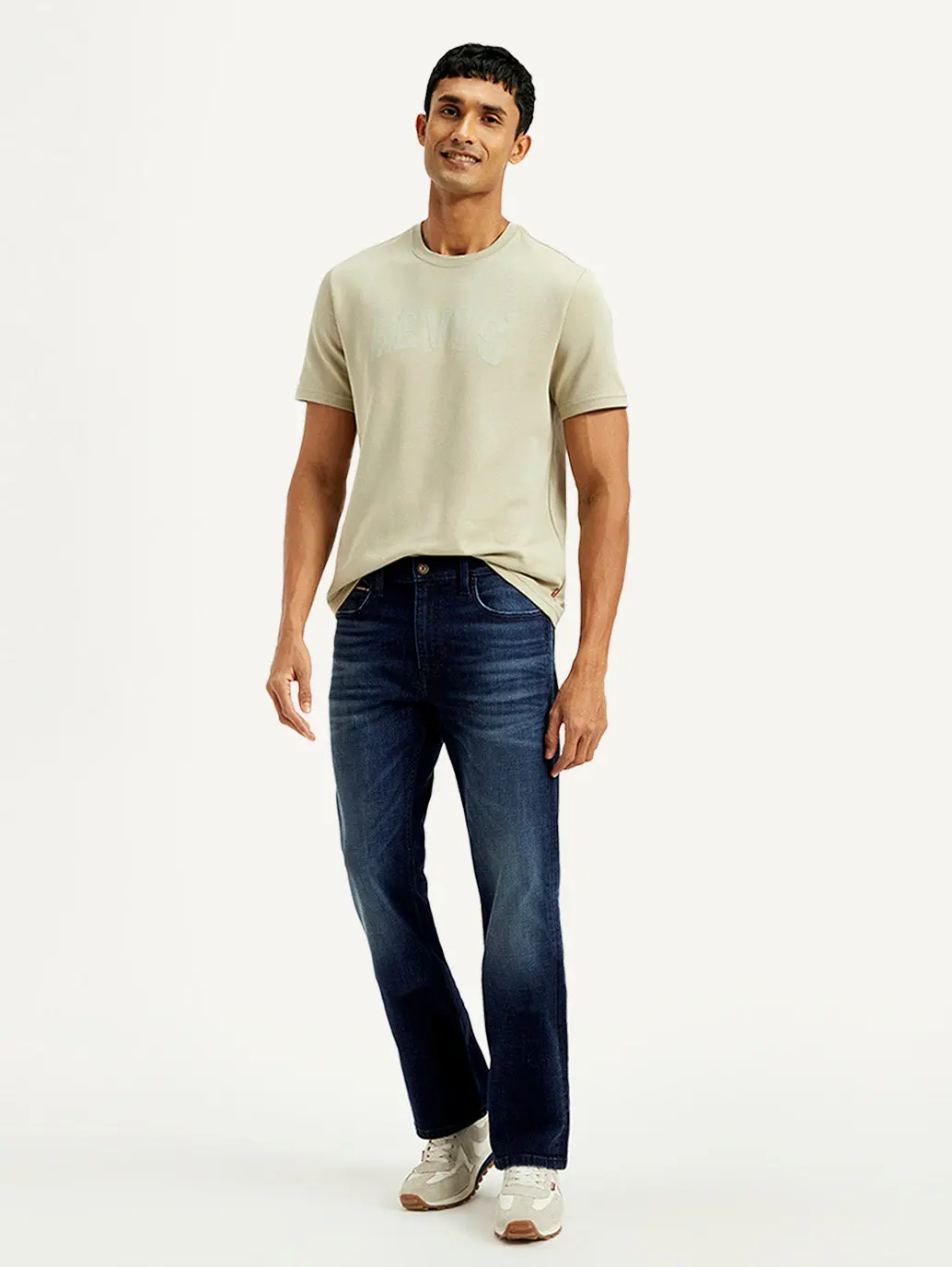 Men's 527 Blue Bootcut Fit Mid Rise Jeans 1