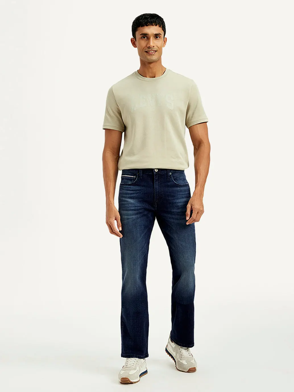 Men's 527 Blue Bootcut Fit Mid Rise Jeans 2