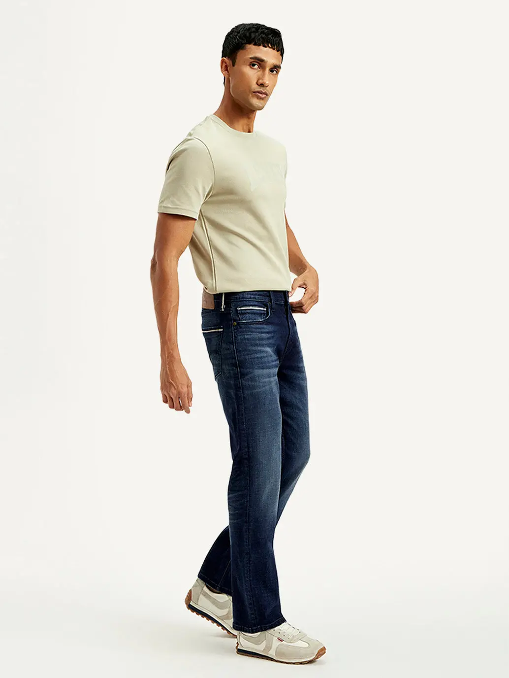 Men's 527 Blue Bootcut Fit Mid Rise Jeans 7