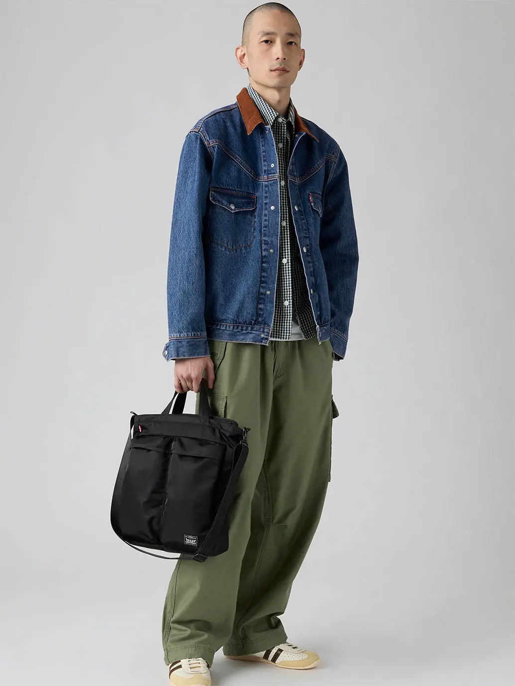Unisex Black Solid Tote Bag 1