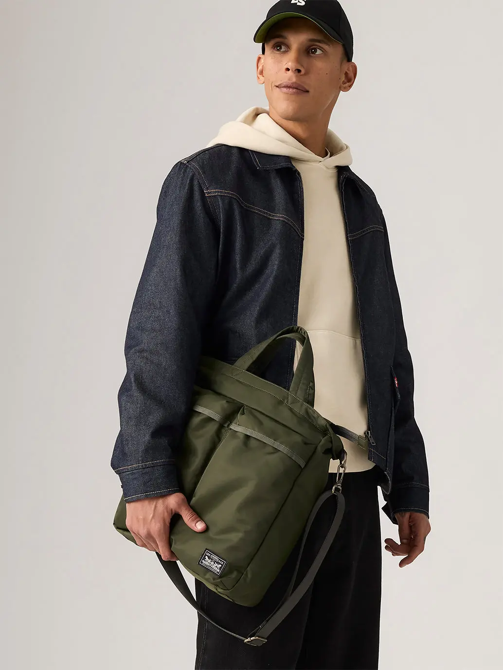 Unisex Olive Solid Tote Bag 1