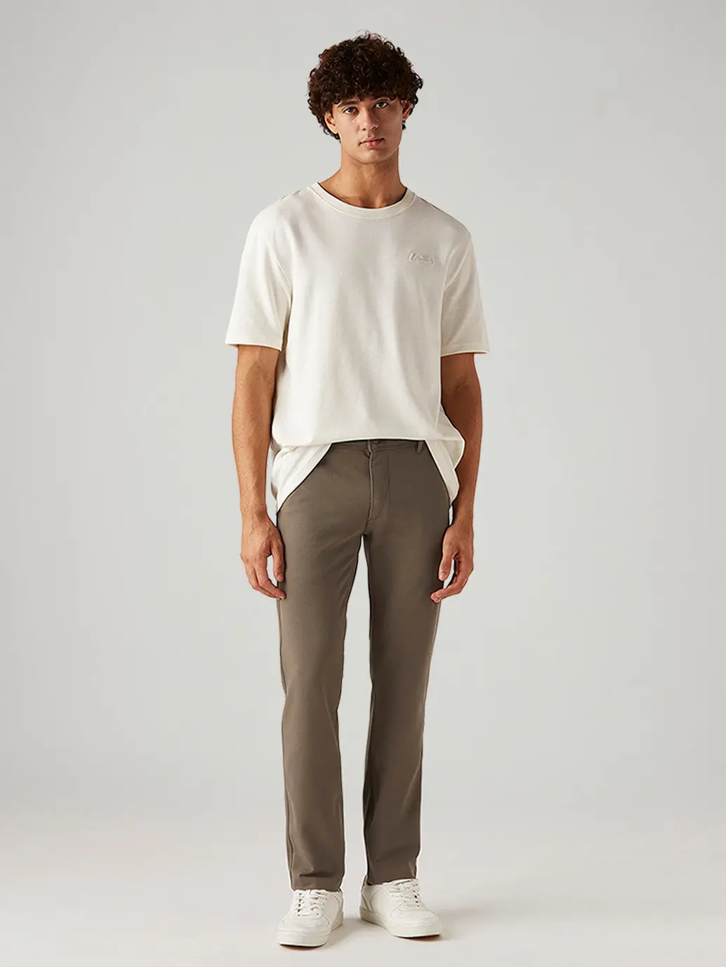Men's 511 Taupe Slim Fit Mid Rise Tech Pant 1