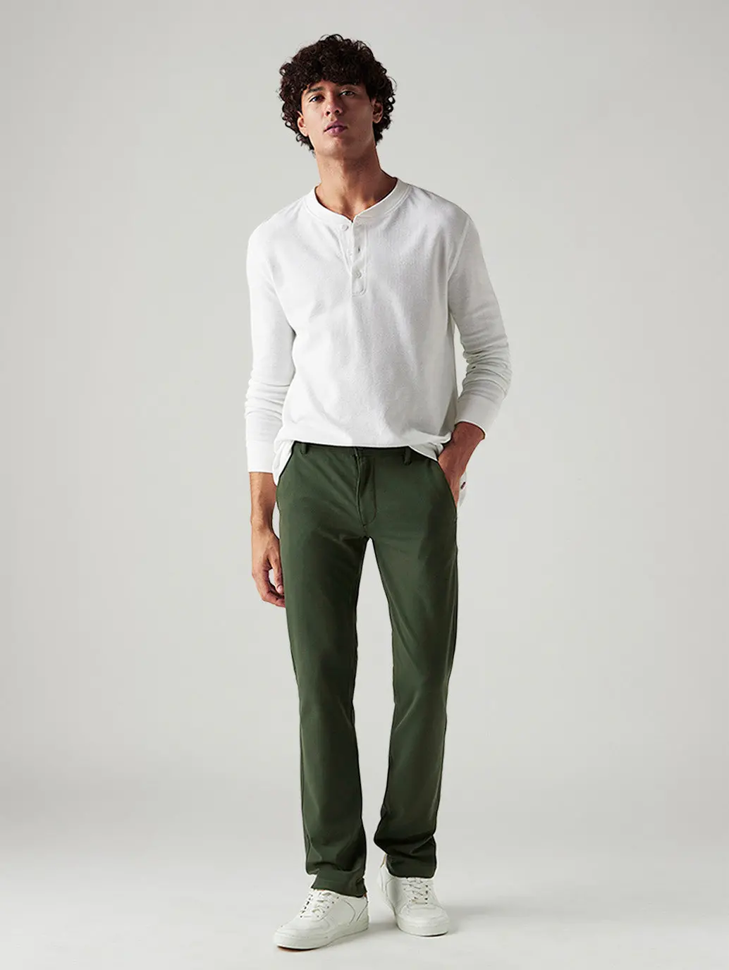 Men's 511 Dark Green Slim Fit Mid Rise Tech Pant 1