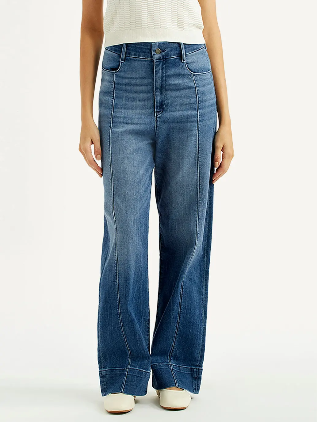 Women's Redloop Blue Loose Fit High Rise Jeans 3