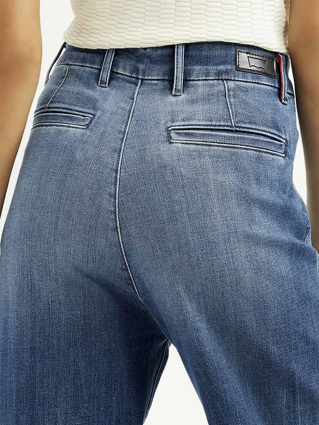 Women's Redloop Blue Loose Fit High Rise Jeans 6