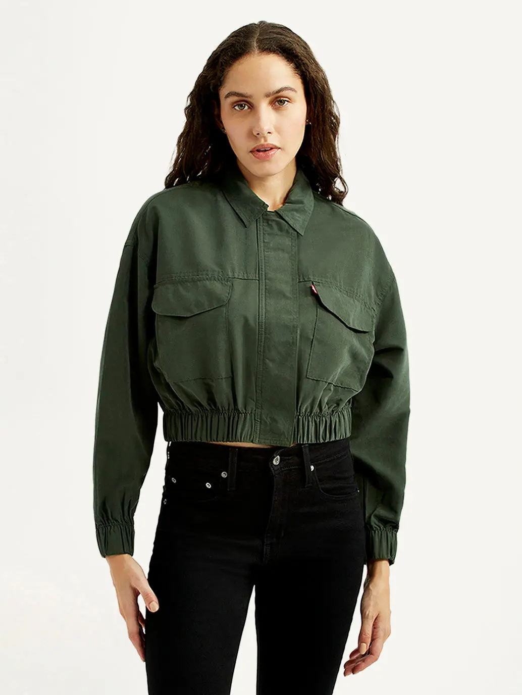 Women's Solid Regular Fit Trucker Jacket 1