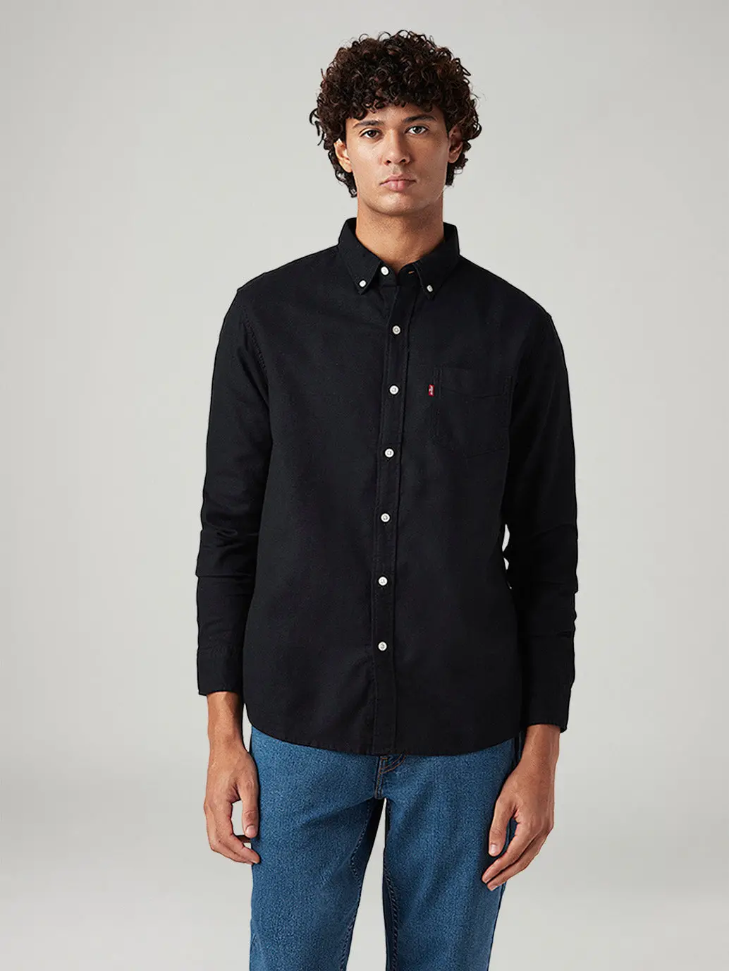 Men's Solid Slim Fit Oxford Shirt 2