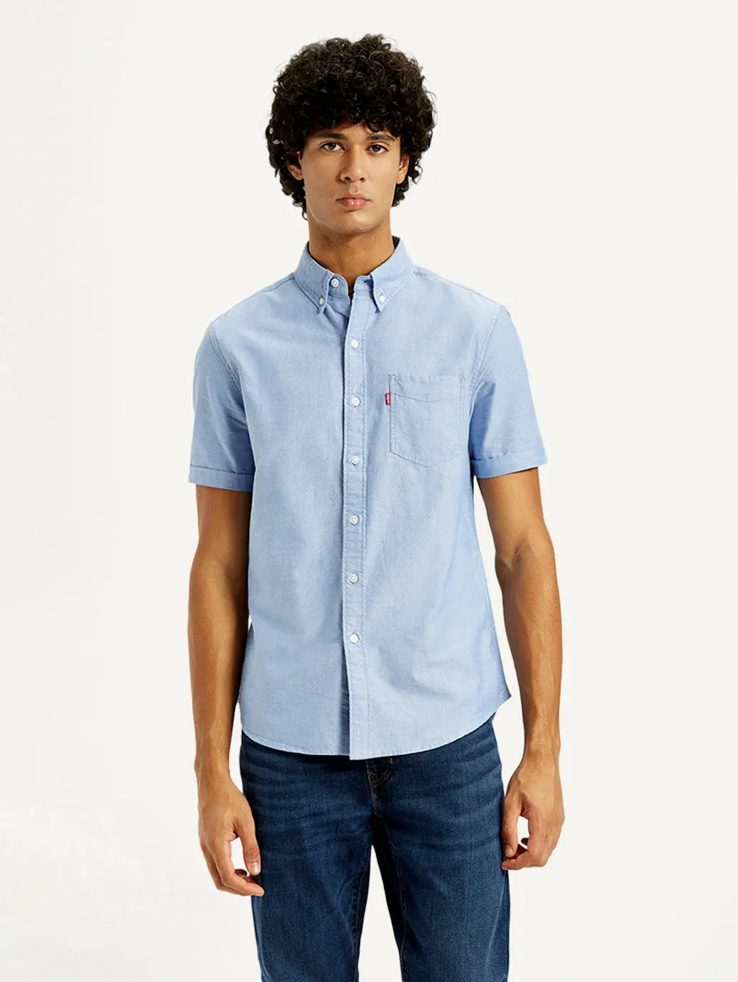 Men's Solid Slim Fit Oxford Shirt 2