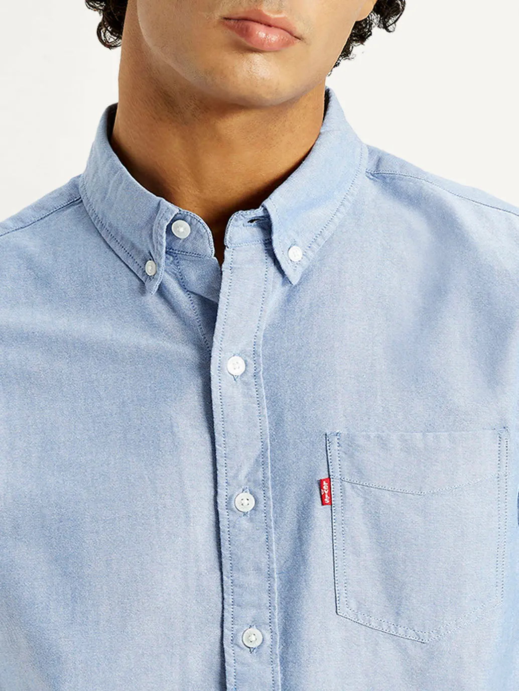 Men's Solid Slim Fit Oxford Shirt 4
