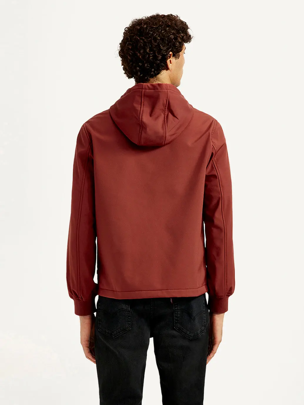 Men's Solid Rust Windcheater Jacket 3