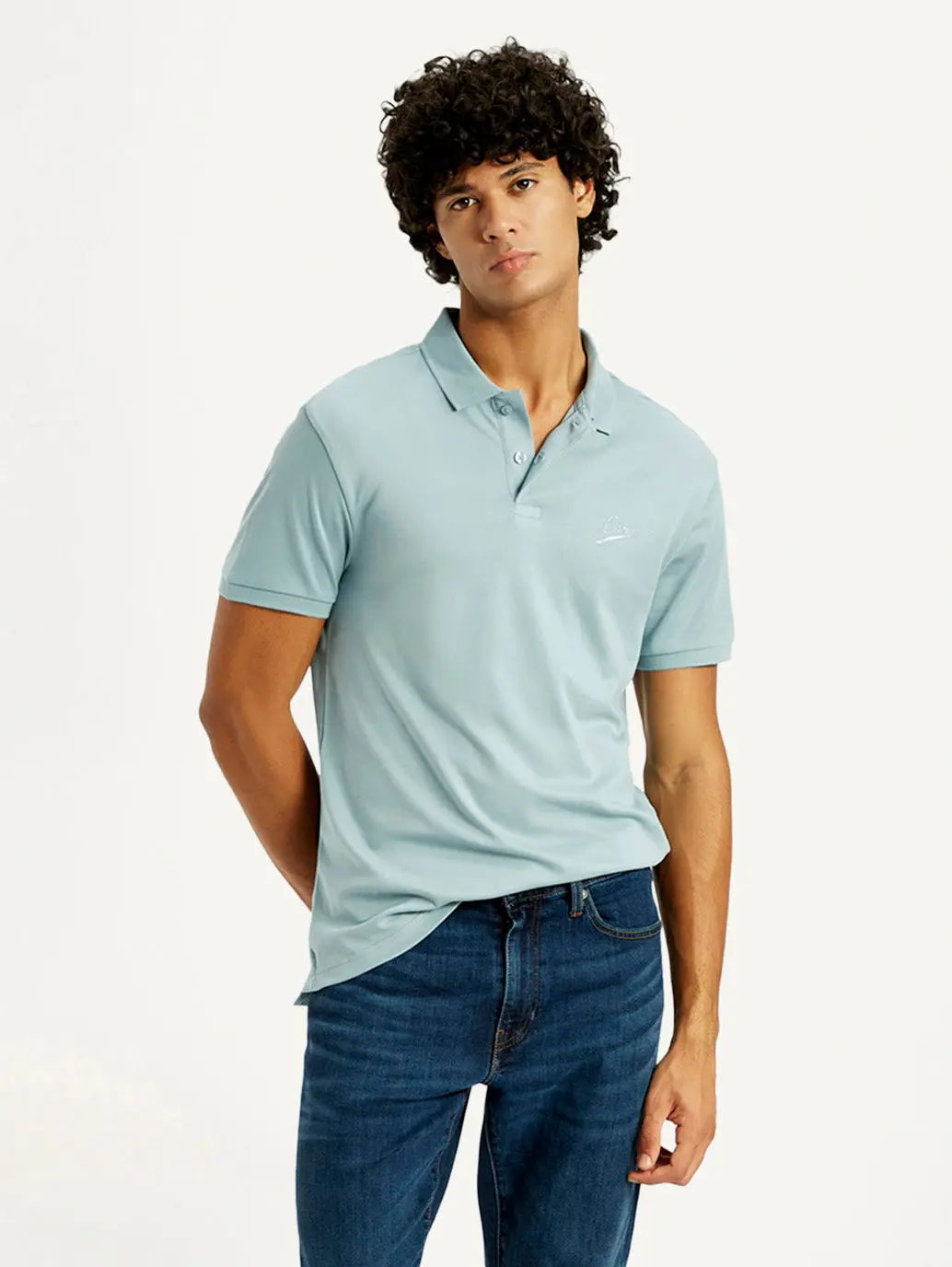 Men's Solid Slim Fit Polo T-Shirt 1